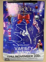 A Magical Cirque Christmas Signed Poster